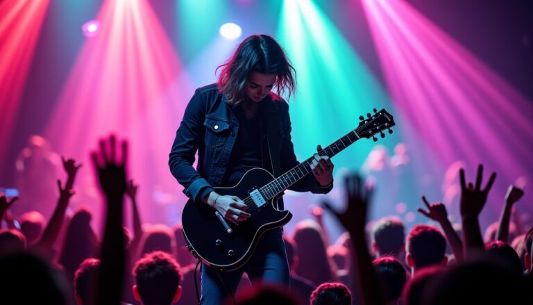 Une cascade de couleurs fluo inonde la scène