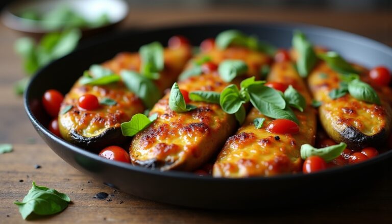 Aubergines farcies méditerranéennes : le plat prêt en 35 minutes qui va détrôner vos pâtes du soir grâce à une cuisson magique au four