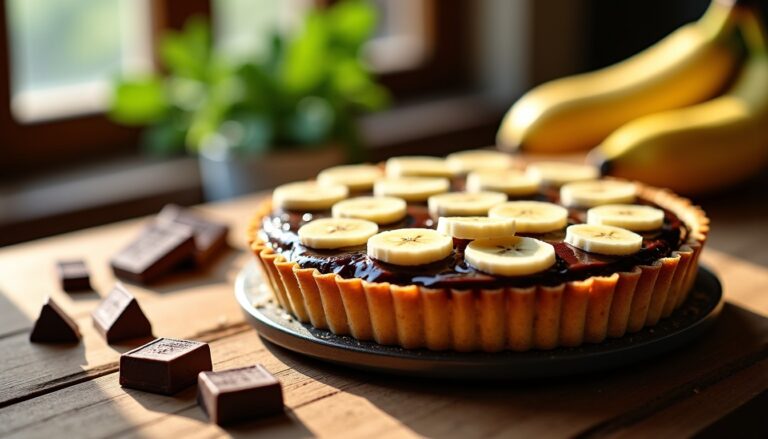 Envie d'une tarte choco-banane rapide et impressionnante ? Découvrez l'astuce simple à éviter pour réussir ce dessert express !