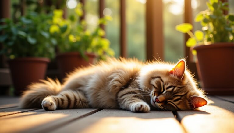 Coup de chaleur chez le chat : ce signe subtil durant sa sieste peut indiquer un danger vital