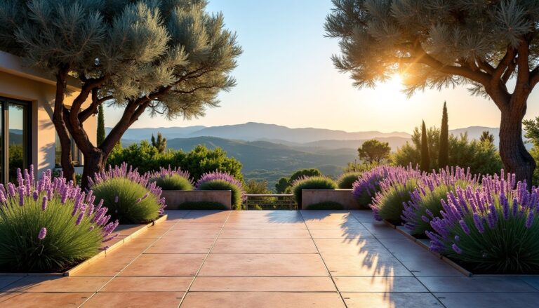 Olivier et lavande : 10 astuces pour métamorphoser une dalle grise en une terrasse méditerranéenne cet été