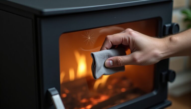 « Je pensais bien faire » : ce geste courant pour nettoyer votre poêle à bois peut rayer définitivement la vitre