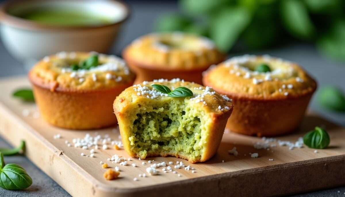 « Incontournables et fondants : ces mini-cakes au pesto révèlent un cœur moelleux qui révolutionne le cake traditionnel sec »