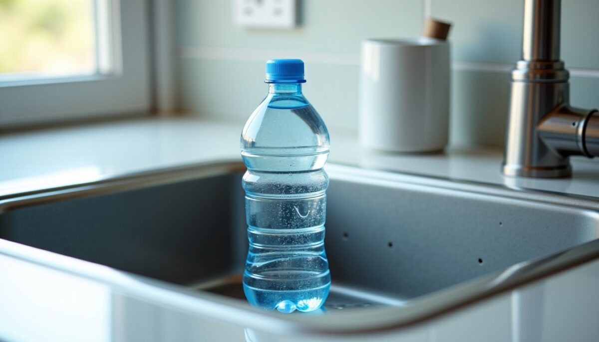 Bouteille d’eau dans l’évacuation de l’évier : à quoi sert cette astuce et comment fonctionne-t-elle ?