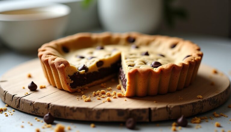 « Il n’en est pas resté une miette » : cette tarte troque la pâte sablée contre un cookie fondant et fait l’unanimité