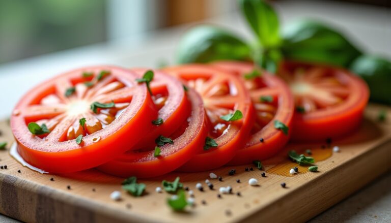 Tomates assaisonnées : pourquoi les laisser reposer 10 minutes avant de les déguster ?