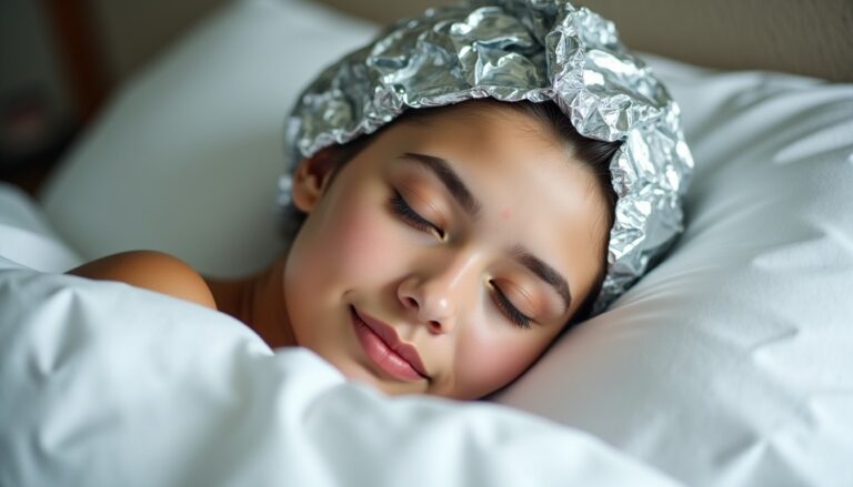 Dormir avec les cheveux enveloppés dans du papier aluminium : à quoi cela sert et comment ça fonctionne ?