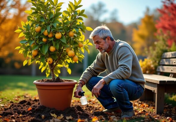 Quand un citronnier perd ses feuilles en octobre, les anciens regardaient sous le pot avant de sortir le pulvérisateur